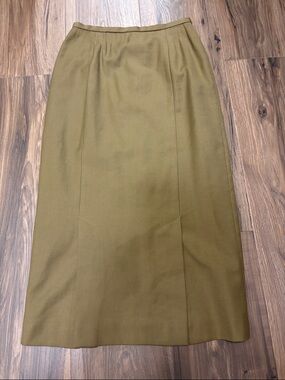 Rena Rowan Wool Midi Pencil Skirt 6P